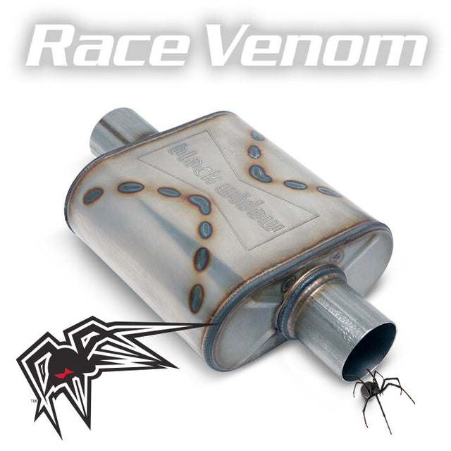 Product of Black Widow Exhaust BW0010-C Race Venom Stainless Steel Exhaust Muffler 