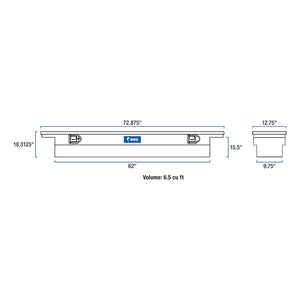 Product of UWS TBSD-72-SL-LP-B Slim Line Low Profile Toolbox 