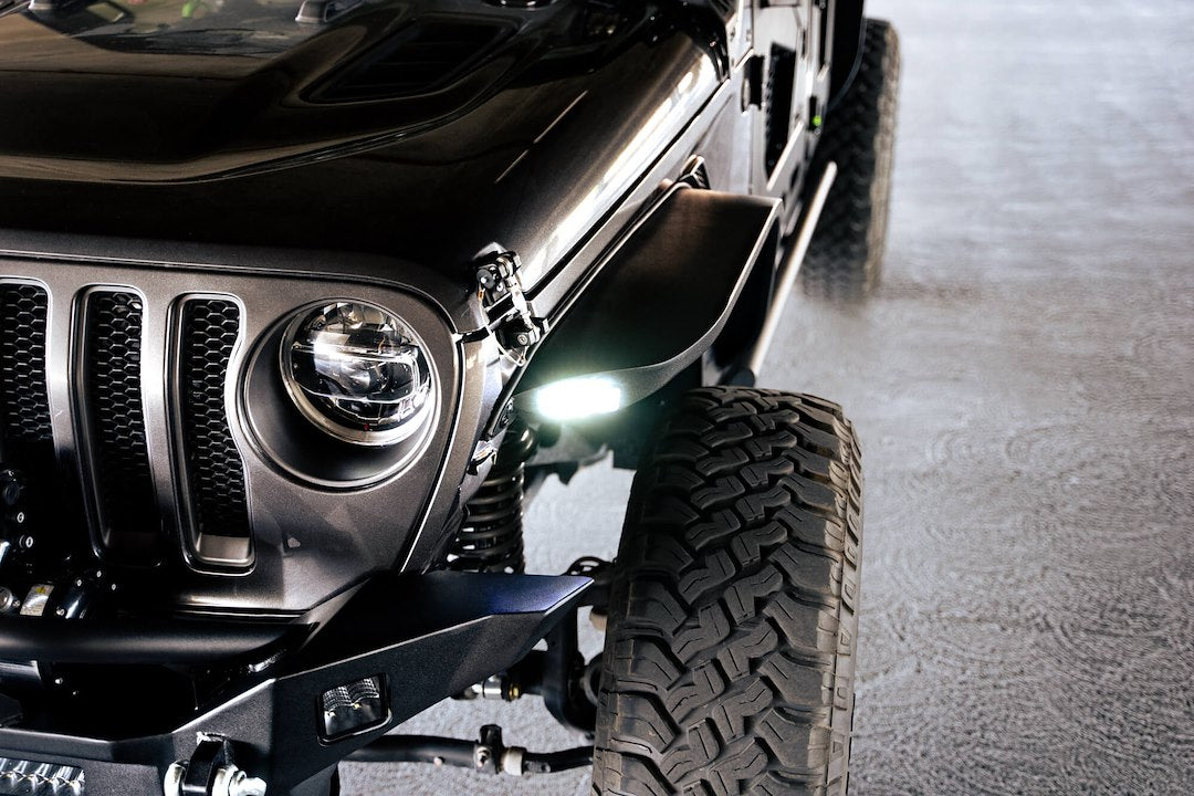 Dv8 Offroad Fdjl-07 Fender Flare||2018-2023_Jeep-Wrangler-Jl-Slim-Fender-Flares_Installed-3.Jpg||95||dv8fdjl07||1627553
