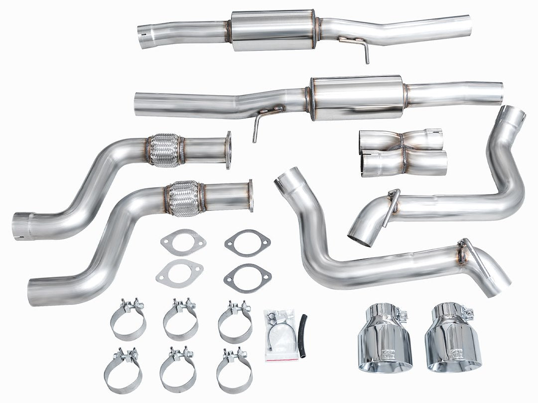 Product of AWE Tuning 3020-32400 Track Edition Cat-Back System Dual Exhaust System Kit 