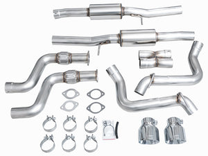 Product of AWE Tuning 3020-32400 Track Edition Cat-Back System Dual Exhaust System Kit 