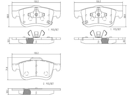 Brembo P23167n Brake Pad||p23167n_2.Jpg||86||brmp23167n||2091671