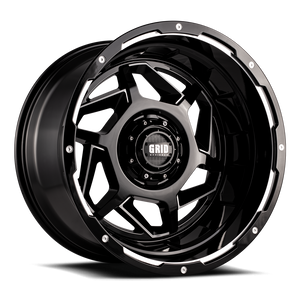 Grid Wheels Gd1424140237m708 Wheel||gd14-Gloss-Black-With-Milled-Accents-2.Png||85||grwd2414237m7||1482788