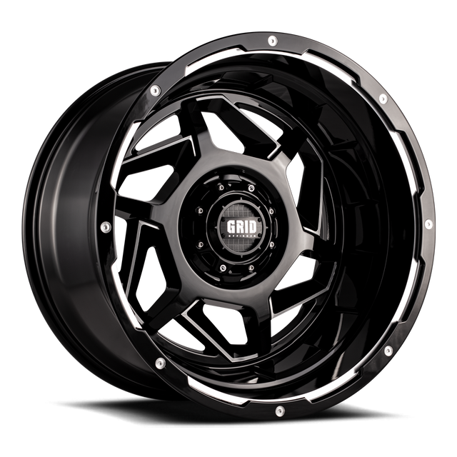 Grid Wheels Gd1424140237m708 Wheel||gd14-Gloss-Black-With-Milled-Accents-2.Png||85||grwd2414237m7||1482788