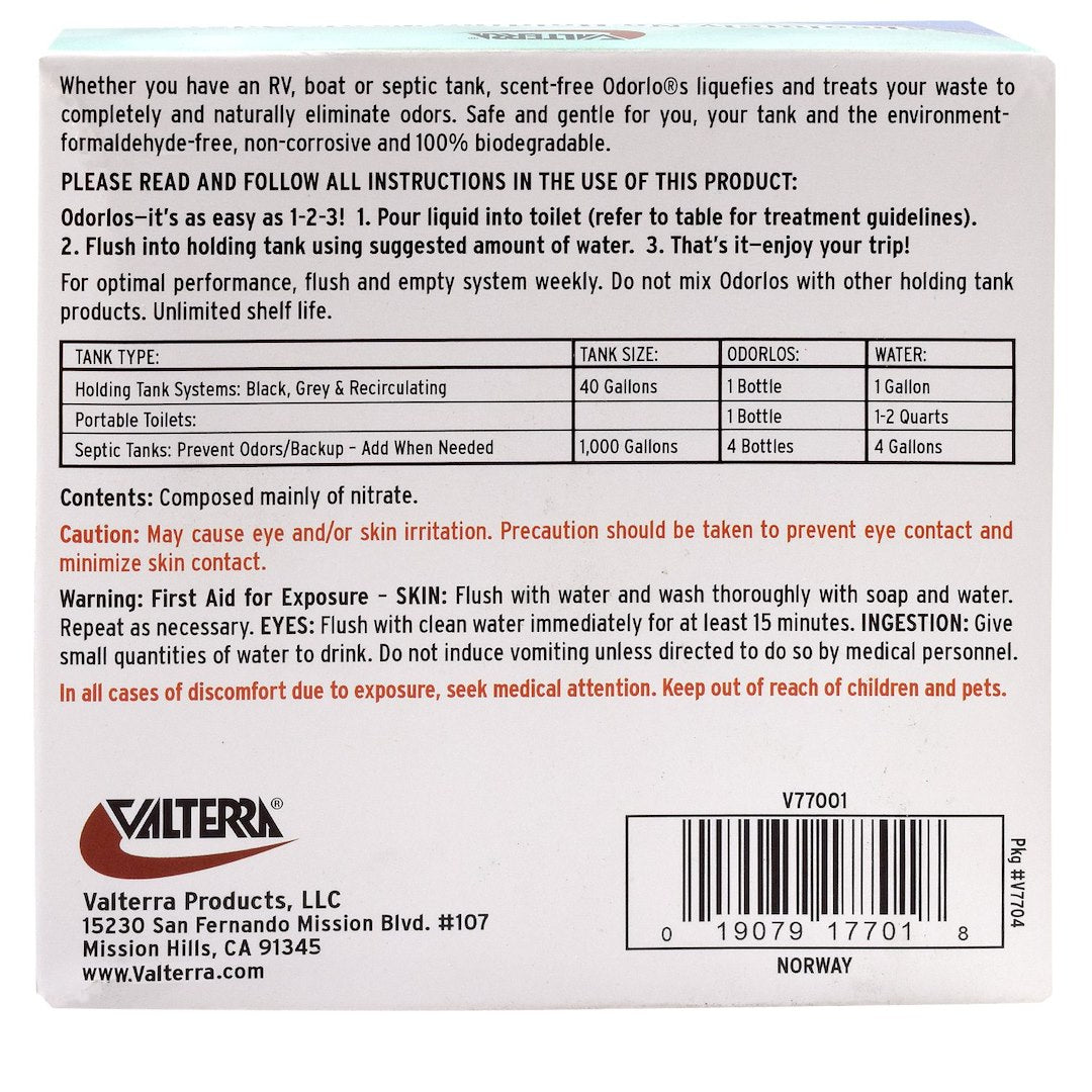 Product of Valterra V77001 Odorless Waste Holding Tank Treatment for 10 Gallon Tanks 