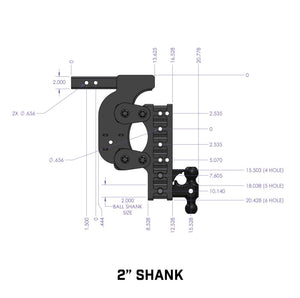Product of Gen-Y Hitch GH-1215 Receiver Trailer Hitch Ball Mount 