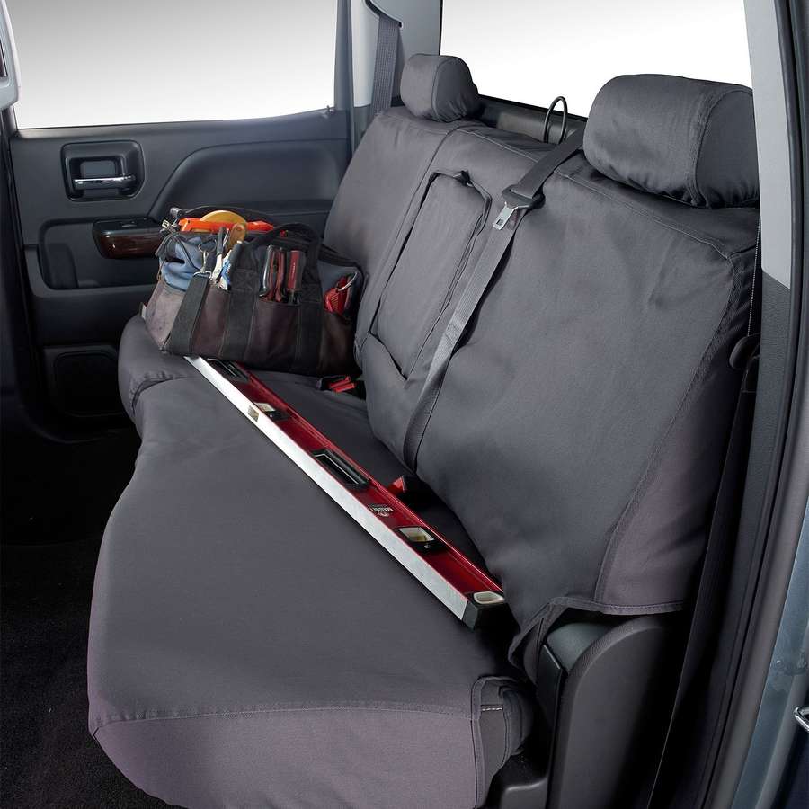 Product of Covercraft SS7576PCCH SeatSaver® Charcoal Black Polycotton Seat Cover 