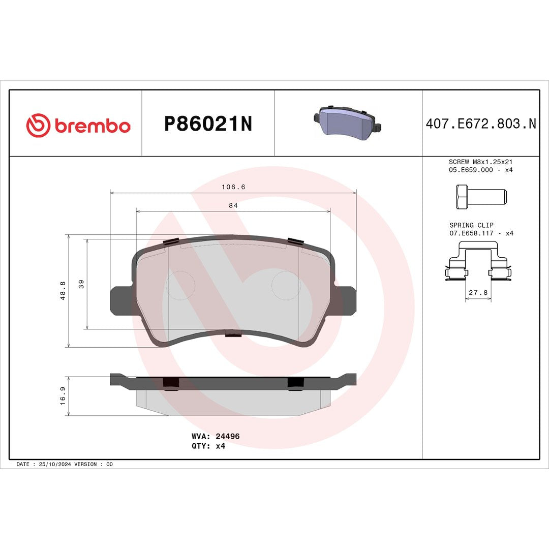 Brembo P86021n Brake Pad||p86021n_Drw.Jpg||91||brmp86021n||1754503