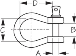 Product of Sea Dog 147810-1 Boat Anchor Shackle