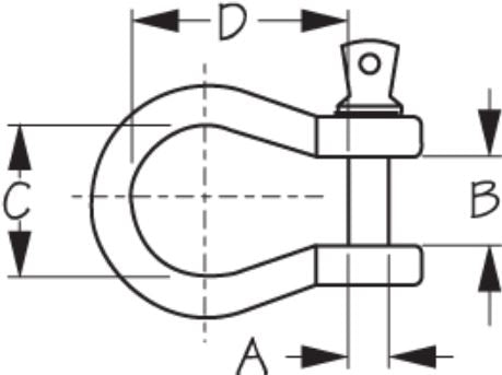 Product of Sea Dog 147810-1 Boat Anchor Shackle