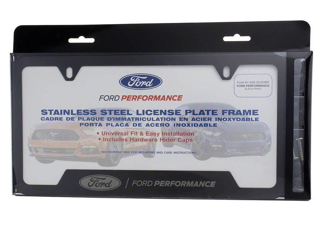 Ford Performance M-1828-Ss304bk License Plate Frame||m-1828-Ss304bk_V6.Jpg||91||f281828ss304b||1630595