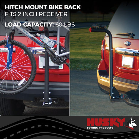Product of Husky Towing 81146 2 Bikes Bike Frame Clamp Bike Rack - Receiver Hitch Mount No 