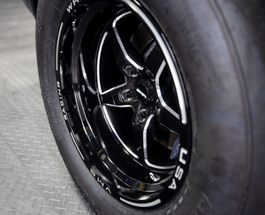 Product of VMS Racing Wheels 15x10 Black Natural Wheel - 5x4.50 Bolt Pattern 