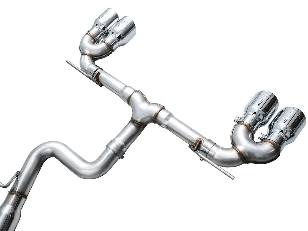 Product of AWE Tuning 3020-42658 Track Edition Cat-Back System Dual Exhaust System Kit 