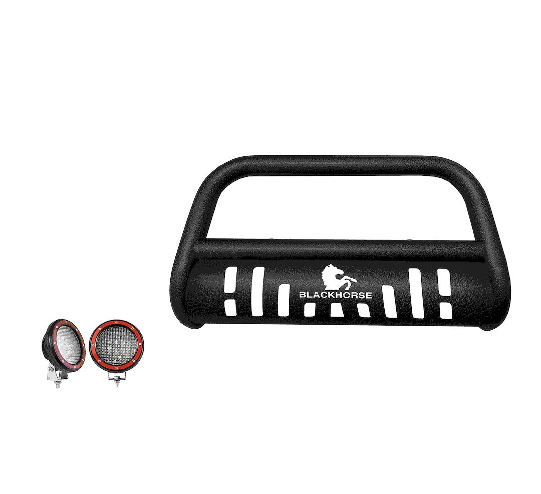 Product of Black Horse Offroad CBT-B281SP-PLFR Bull Bar  with skid plate 