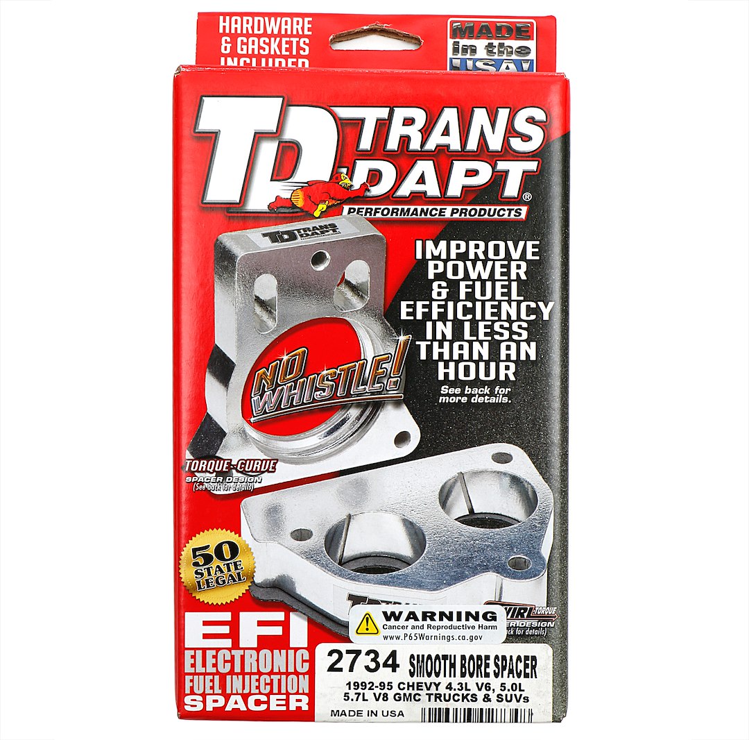 Trans Dapt 2734 Throttle Body Spacer||2734-Box.Jpg||86||t372734||1597675