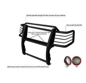 Product of Black Horse Offroad 17T80202MA-PLFR Grille Guard  