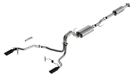 Product of Borla 140878BC S-Type Cat Back System Single Exhaust System Kit 
