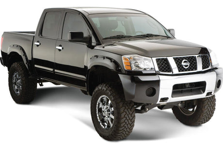 Product of Bushwacker 70907-02 Pocket Style/ Exposed Fasteners Black Fender Flare - Set Of 4 