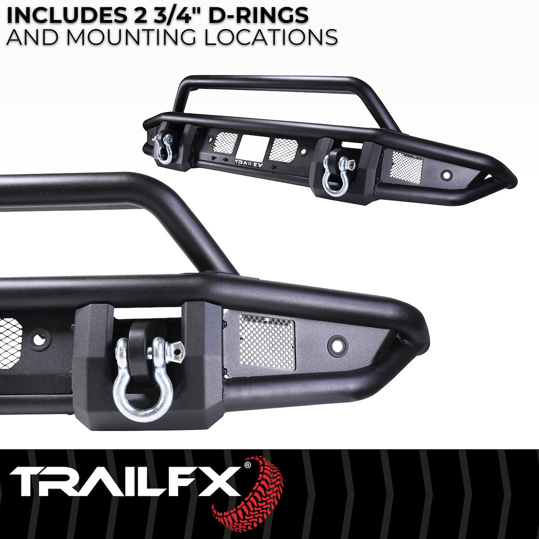 Product of TrailFX BR001T TrailFX Bronco Products Steel Matte Powder Coated Bumper 