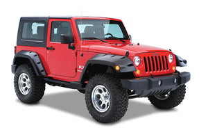 Product of Bushwacker 10046-02 Pocket Style/ Exposed Fasteners Black Fender Flare - Set Of 2 