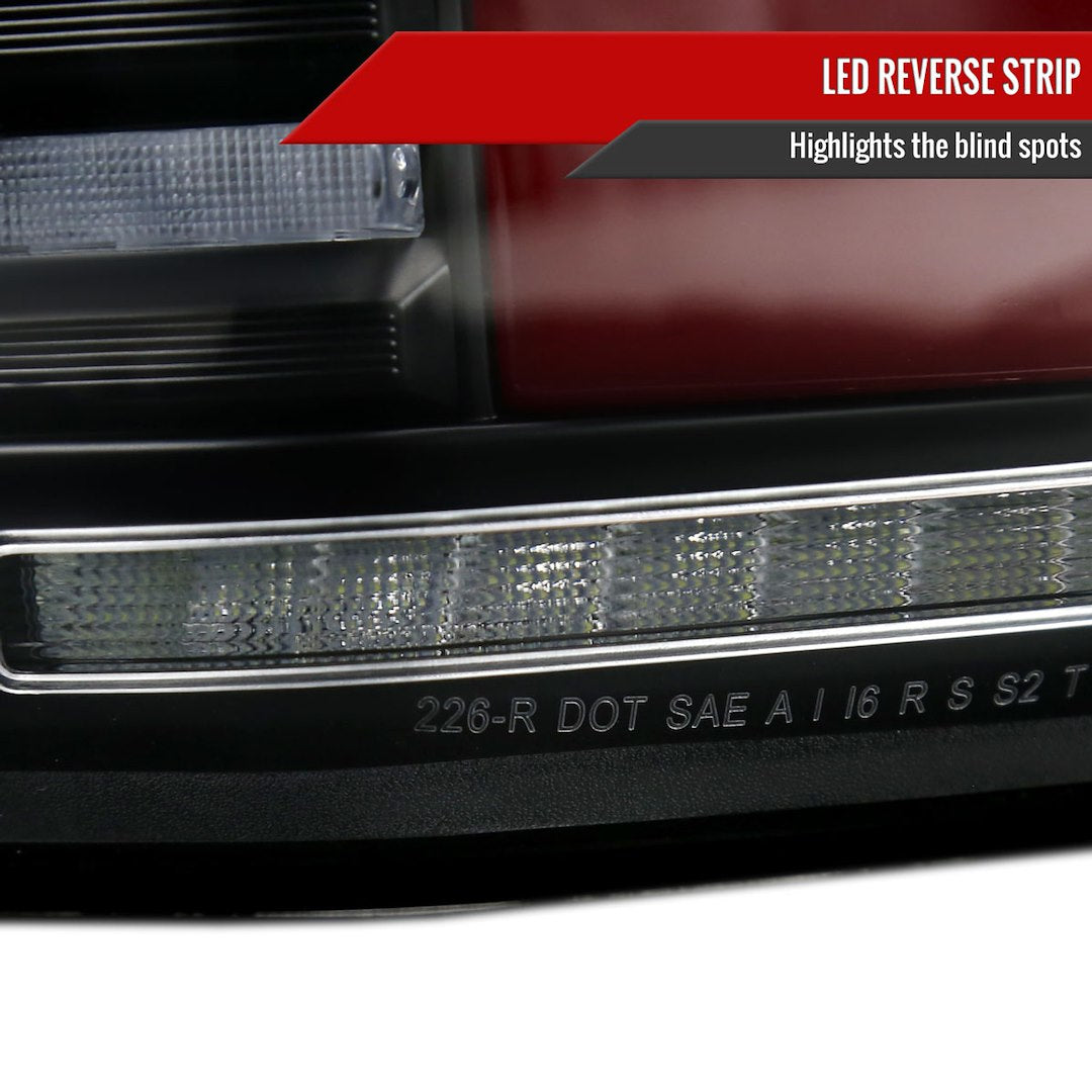 Product of Spec-D Tuning LT-F15015JRLED-SQ-RS Tail Light Assembly 