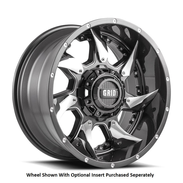 Product of Grid Wheels 20x9 Graphite Wheel - 5x5.00 Bolt Pattern 