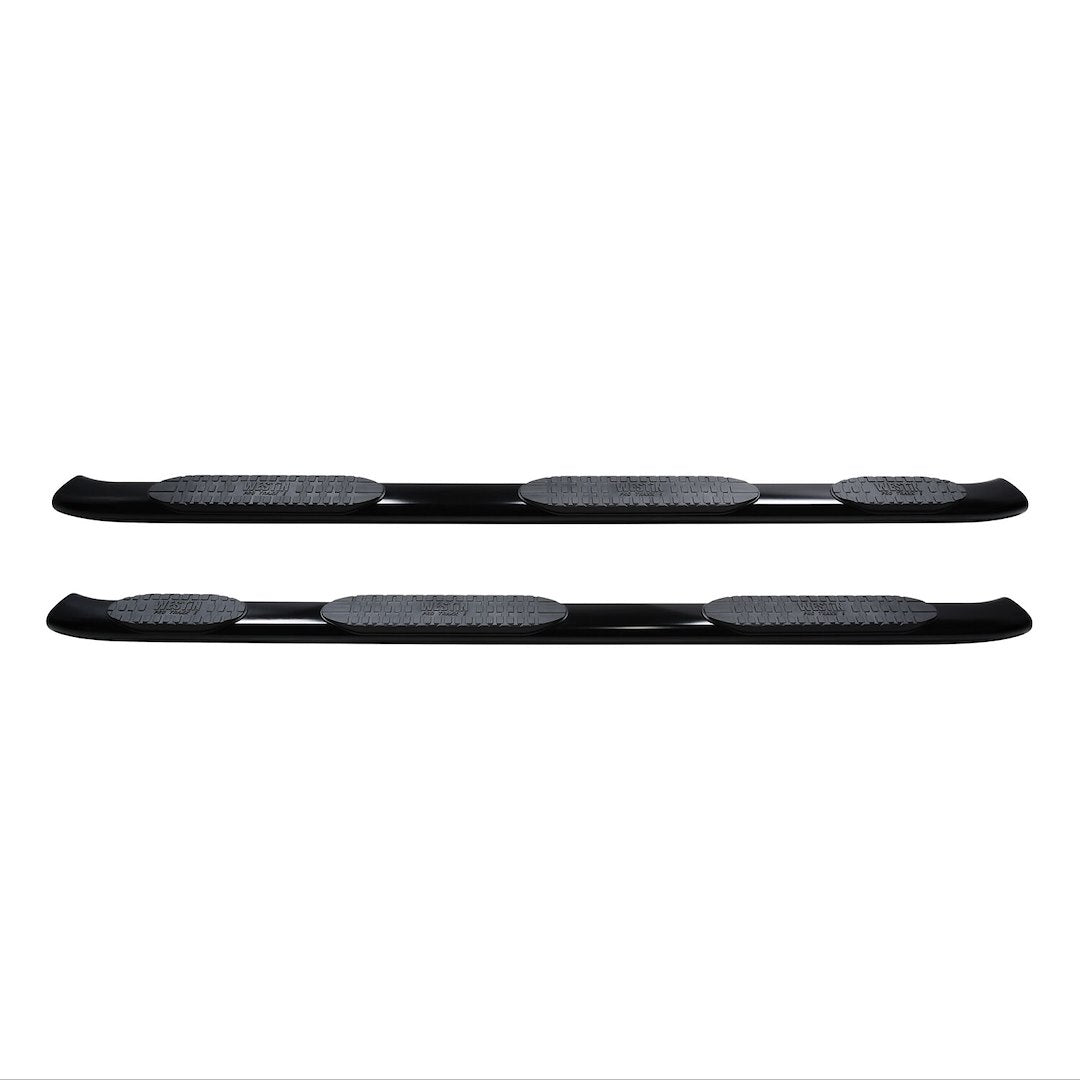 Product of Westin Automotive 21-534705 Black Powder Coated Oval Nerf Bar - Truck Wheel To Wheel 