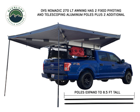 Product of Overland Vehicle Systems 18379909 SUV/Pickup Overlanding Manual Awning, Gray Solid