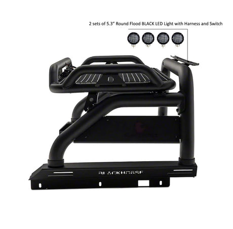 Product of Black Horse Offroad ATRB5BK-PLFB  Truck Bed Bar 