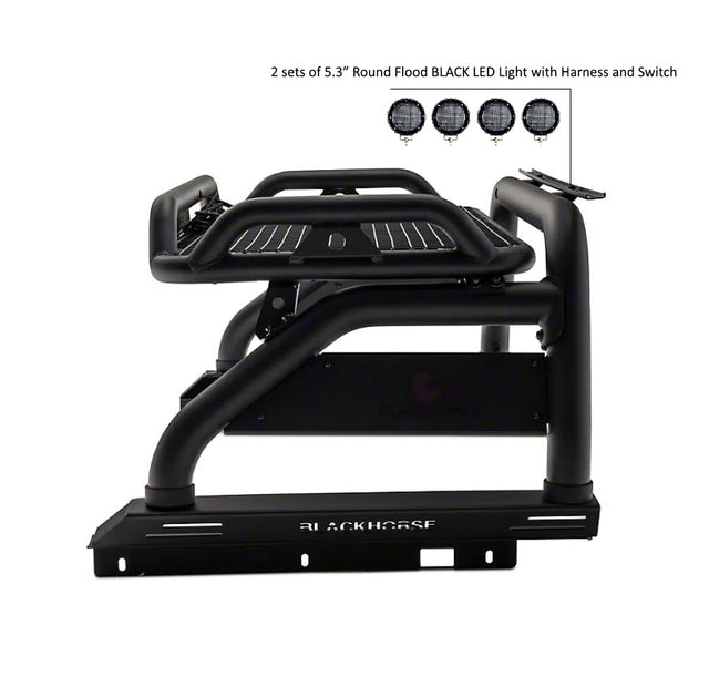 Product of Black Horse Offroad ATRB5BK-PLFB  Truck Bed Bar 