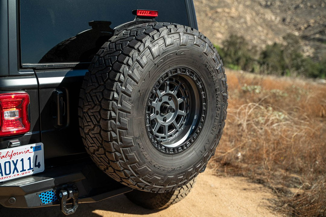 Dv8 Offroad Tcjl-13 Spare Tire Carrier||jeep-Jl-Bumper-Mounted-Tire-Carrier_Installed-06.Jpg||95||dv8tcjl13||1629486