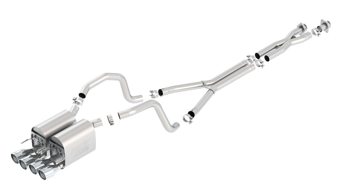 Product of Borla 140453 ATAK ® Series Cat Back System Dual Exhaust System Kit 