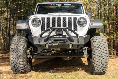 Product of Rugged Ridge 11540.61 Bull Bar  with skid plate 