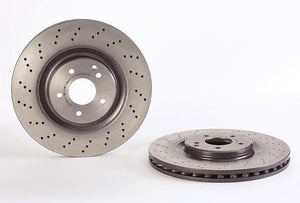 Product of Brembo 09A73111C02 Vented Cross Drilled 1 Piece Brake Rotor 