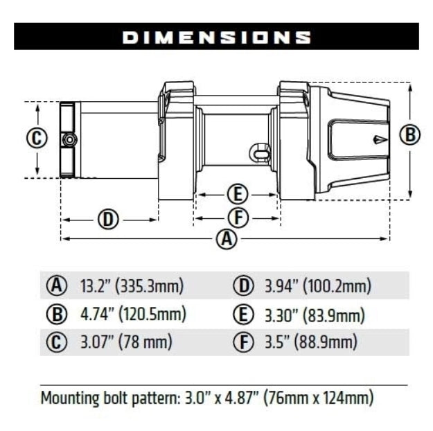 Product of Warn 101020 2500 Pound ATV/ UTV Winch 