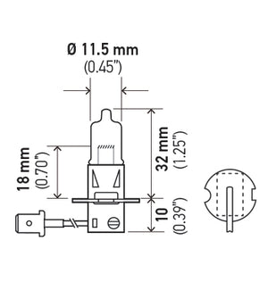Product of Hella H3 100w Driving/ Fog Light Bulb