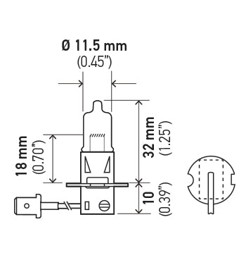 Product of Hella H3 100w Driving/ Fog Light Bulb