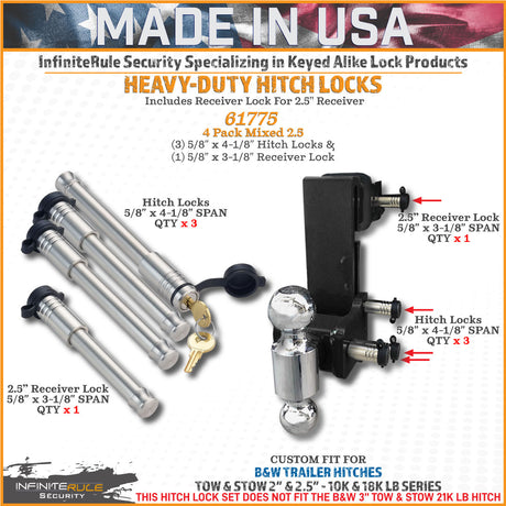 Infiniterule 61775-S Trailer Hitch Pin||61775-S_1.Jpg||86||inf61775s||2254517