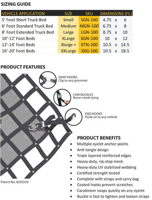 Product of Gladiator Cargo Nets Sgn-100 Exterior Cargo Net