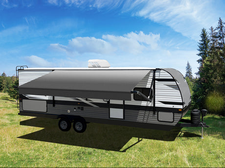 Product of Velarium VR16003000A RV Patio Electric Awning , Charcoal Reverse Fade 