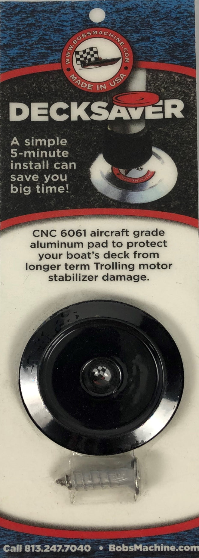 Bobs Machine 311-100000-Pcgblk Trolling Motor Stabilizer Deck Plate||311-100000-Pcgblk_1.Jpg||86||bob3110pcblk||2114868