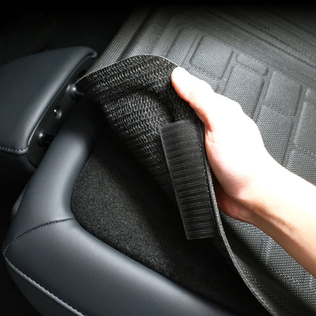 Product of 3D Mats Q1KA0721309 Black Thermoplastic Rubber Of Carbon Fiber Texture To Back Of 2nd Seat Cargo Area Liner 