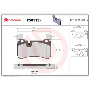 Brembo P50113n Brake Pad||p50113n_Drw.Jpg||87||brmp50113n||1753608