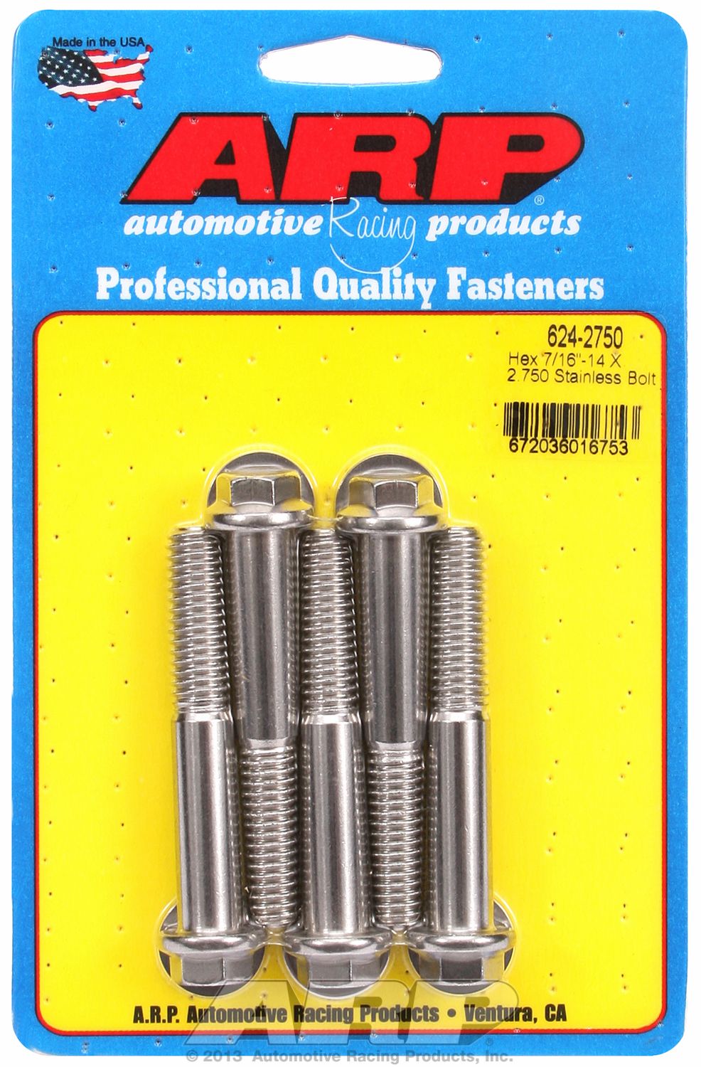 Arp Auto Racing 624-2750 Bolt||624-2750.Jpg||85||a146242750||2211021