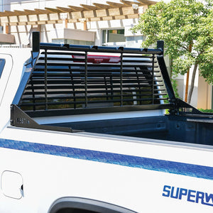 Product of Westin Automotive 57-8025 Bolt-On Black Powder Coated Bar Style Headache Rack 