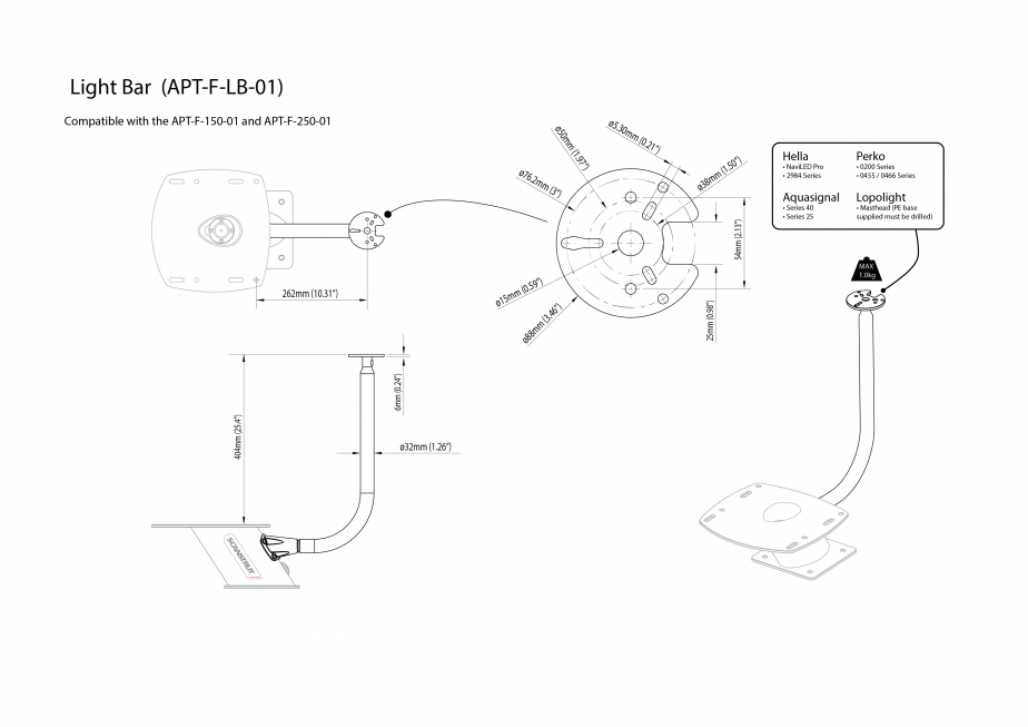 Scanstrut Apt-F-Lb-01 Navigation Light Mount||apt-F-Lb-01_1.Png||86||scaaptflb01||1011033