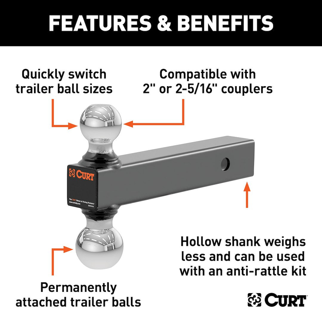 Curt 45002 Trailer Hitch Ball Mount||45002_3008x1990_Fa.Jpg||87||c9345002||1489400