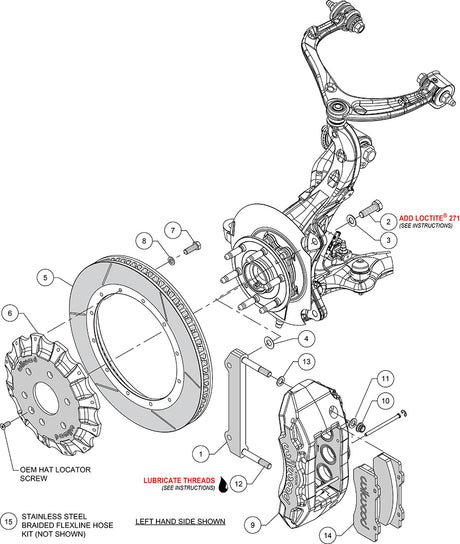 Product of Wilwood Brakes 140-15729-R Brake Conversion Kit