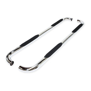 Product of TrailFX A0054S TFX Round Tube Side Steps Nerf Bar With Surface Steps 